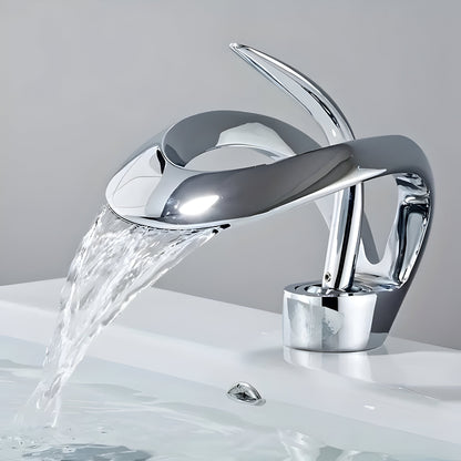 Minimalist Brass Bathroom Faucet Single Handle Basin Mixer