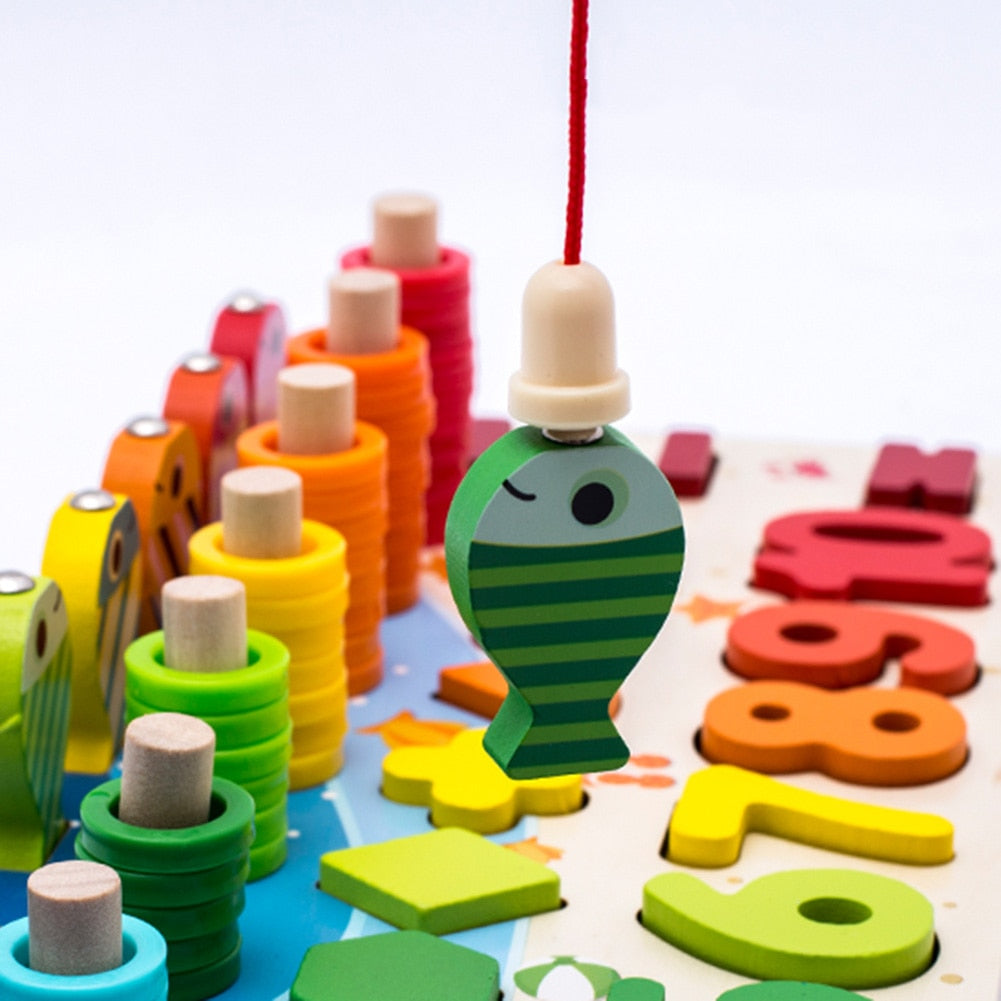 Montessori Wooden Activity Board Educational Learning Toy Set