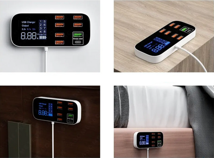 Multi USB Charger Fast Charging Hub for Smartphones Tablets and Devices