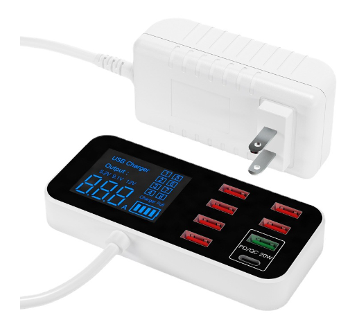 Multi USB Charger Fast Charging Hub for Smartphones Tablets and Devices