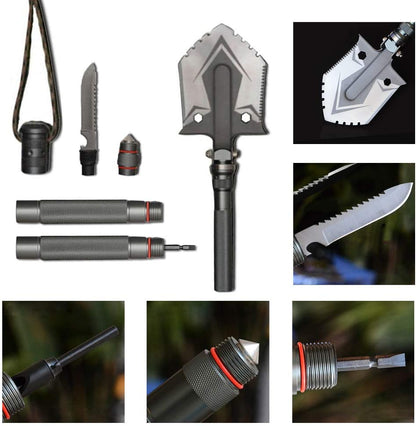 Multifunction folding Shovel Camping Survival tool Adjustable Outdoor Gear Kit