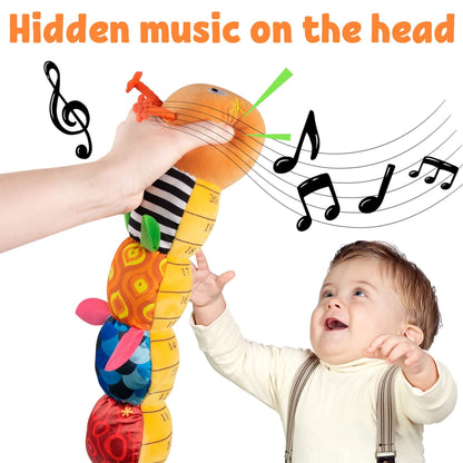 Musical Plush Caterpillar Toy Baby Sensory Soft Interactive Toy