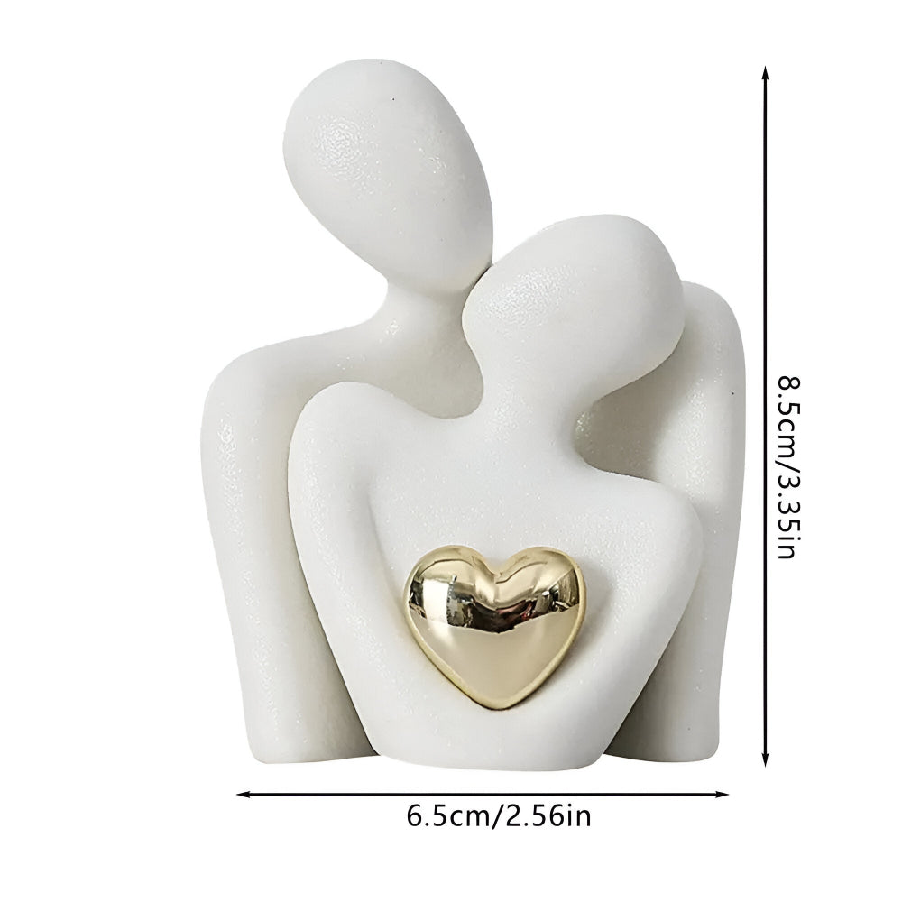 Nordic Couple Figurine Ceramic Love Sculpture Home Decor