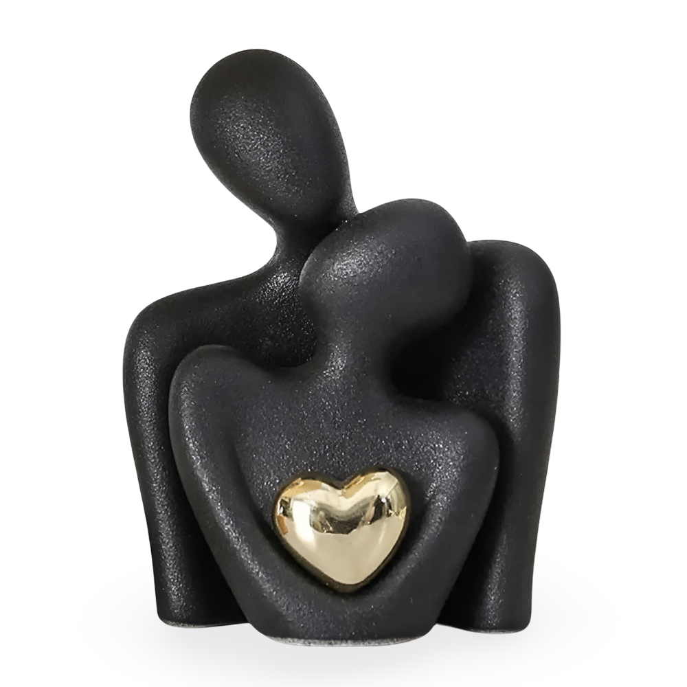 Nordic Couple Figurine Ceramic Love Sculpture Home Decor