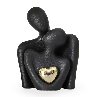 Nordic Couple Figurine Ceramic Love Sculpture Home Decor