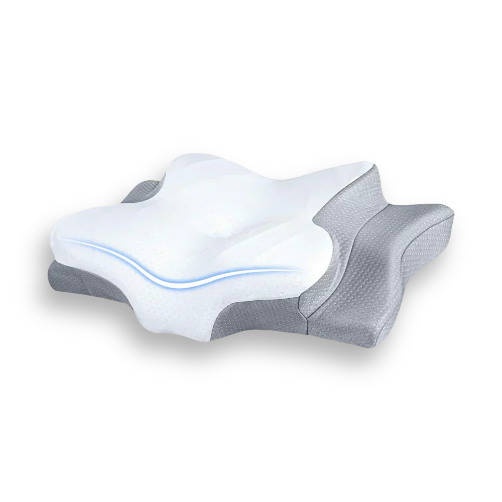 Orthopedic Memory Foam Neck Support Pillow Adjustable Sleep Cushion