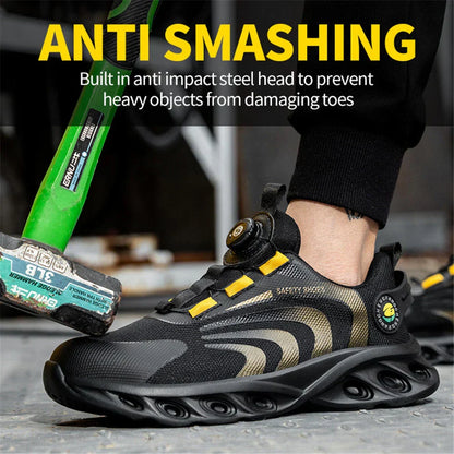 Orthopedic Safety Work Shoes Ergonomic Memory Foam Slip-Resistant Protective Footwear