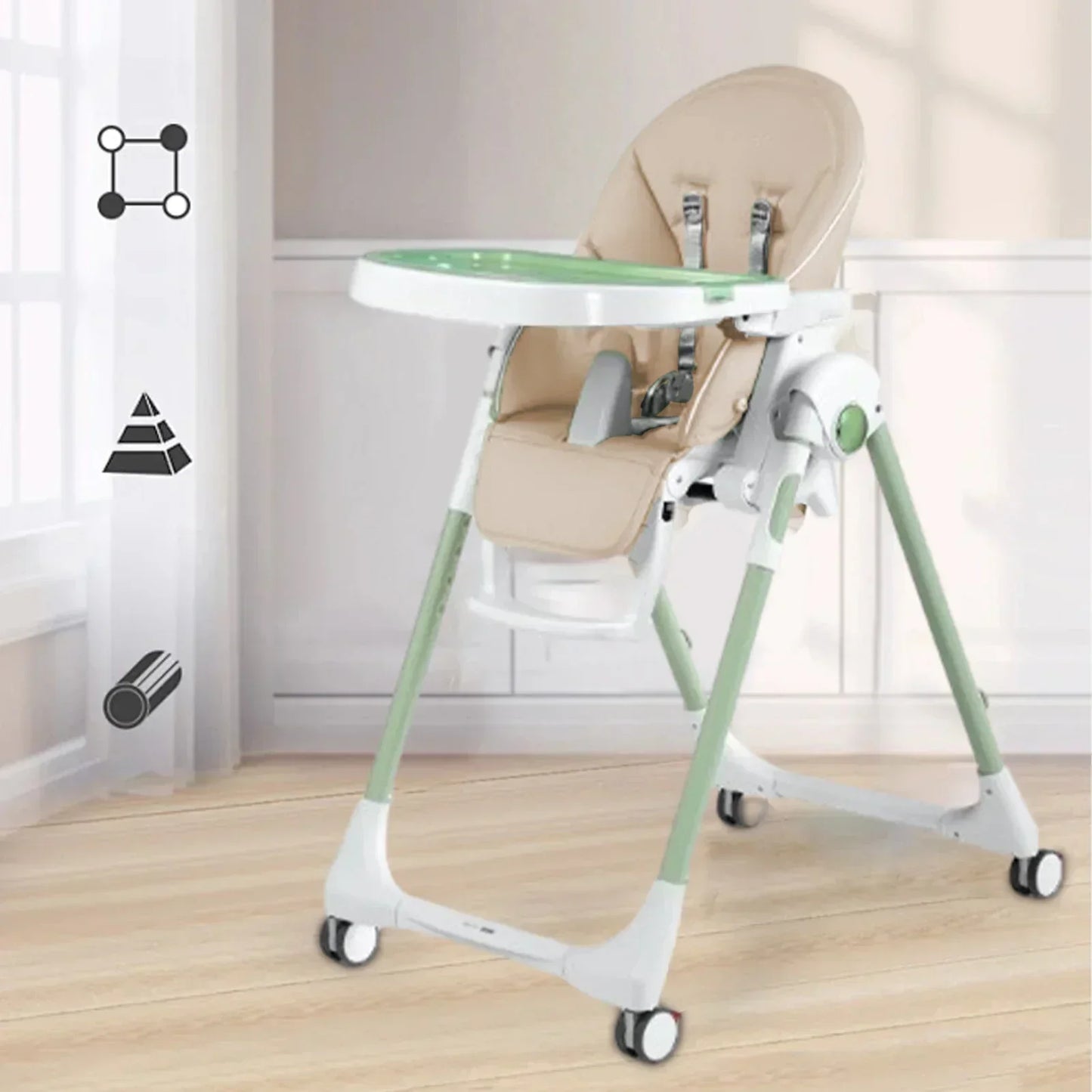 PU Leather High Chair Seat Cover Soft Baby Cushion Pad