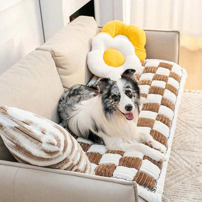 Plush Chenille Pet Couch Cover Furniture Protector