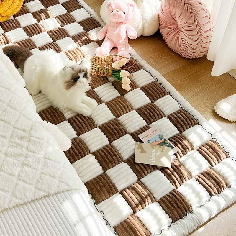 Plush Chenille Pet Couch Cover Furniture Protector