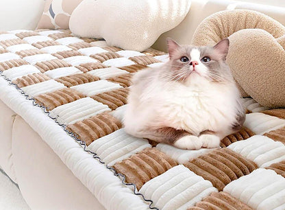 Plush Chenille Pet Couch Cover Furniture Protector