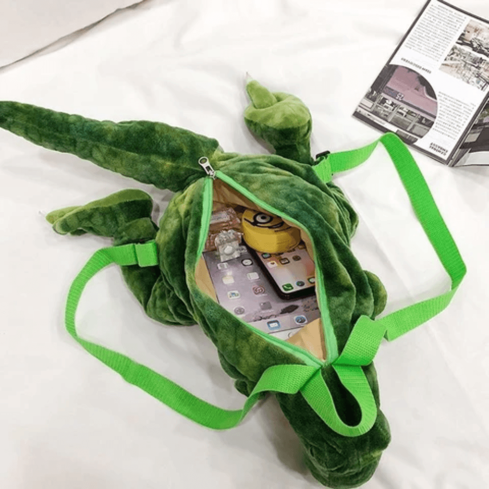 Plush Dinosaur Backpack Kids School Travel Companion