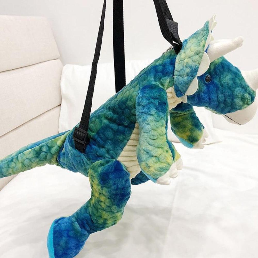 Plush Dinosaur Backpack Kids School Travel Companion