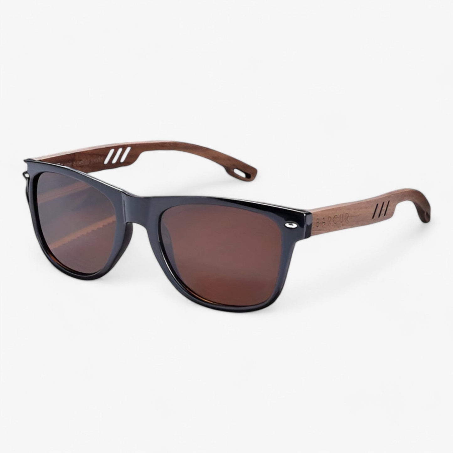 Polarized Wooden Temple Sunglasses UV400 Retro Unisex Eyewear