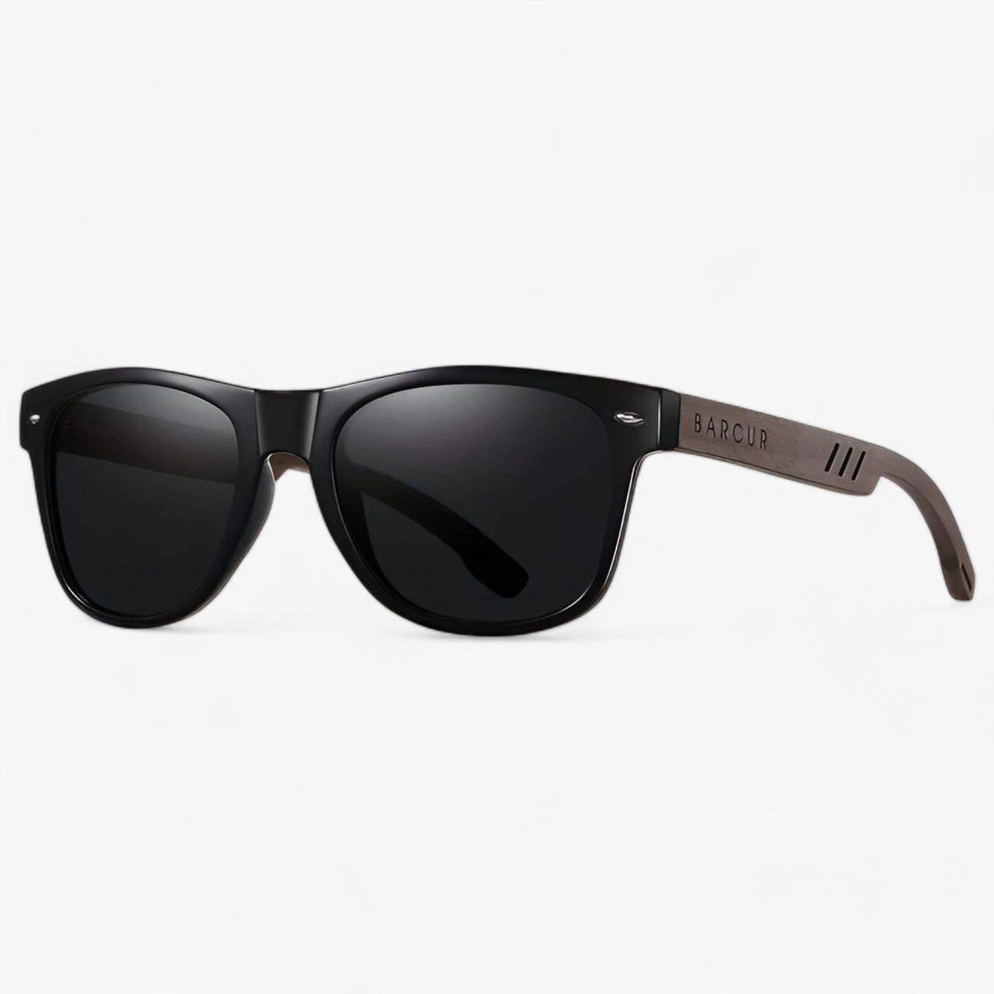 Polarized Wooden Temple Sunglasses UV400 Retro Unisex Eyewear