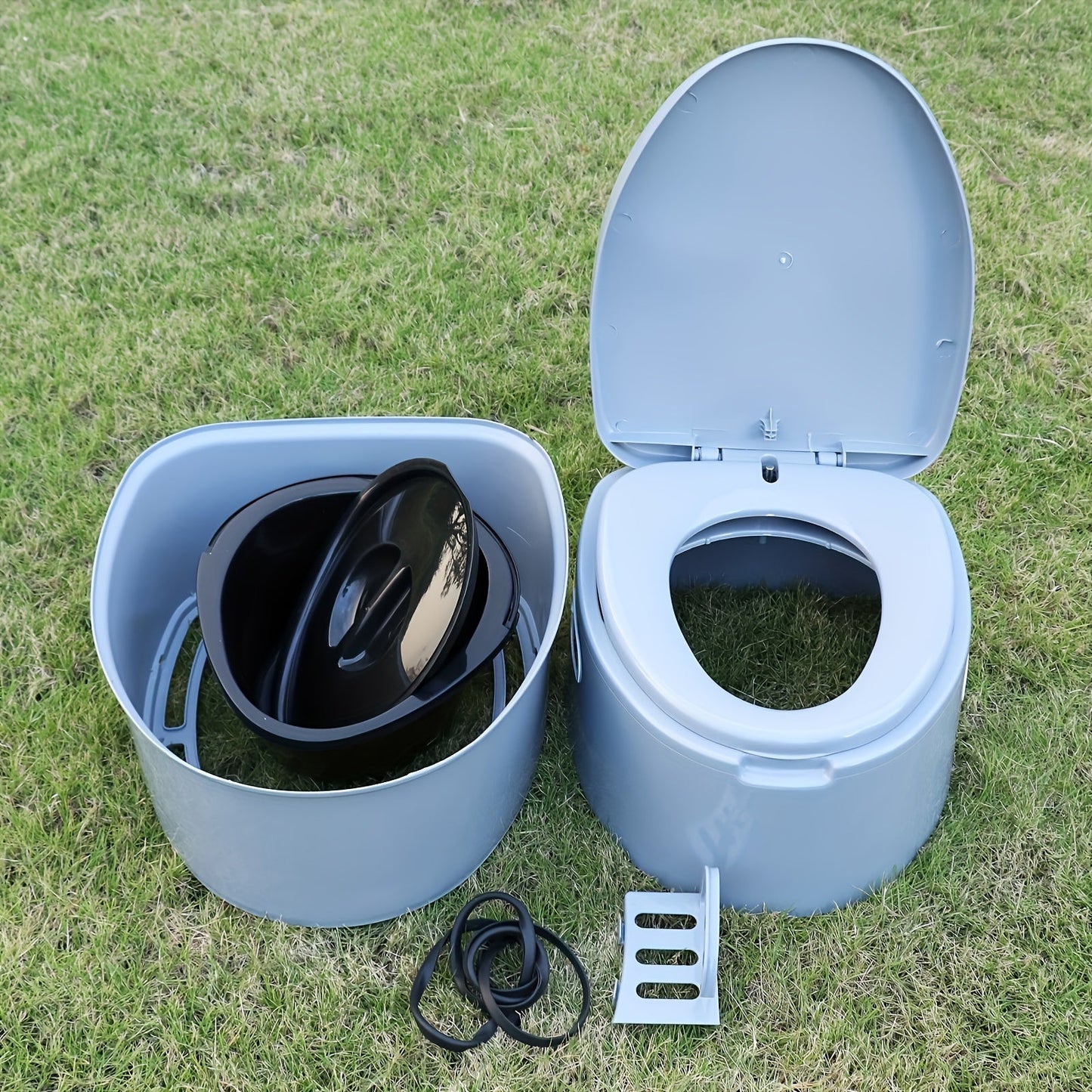 Portable Camping Toilet Lightweight PVC Travel Outdoor Toilet Seat