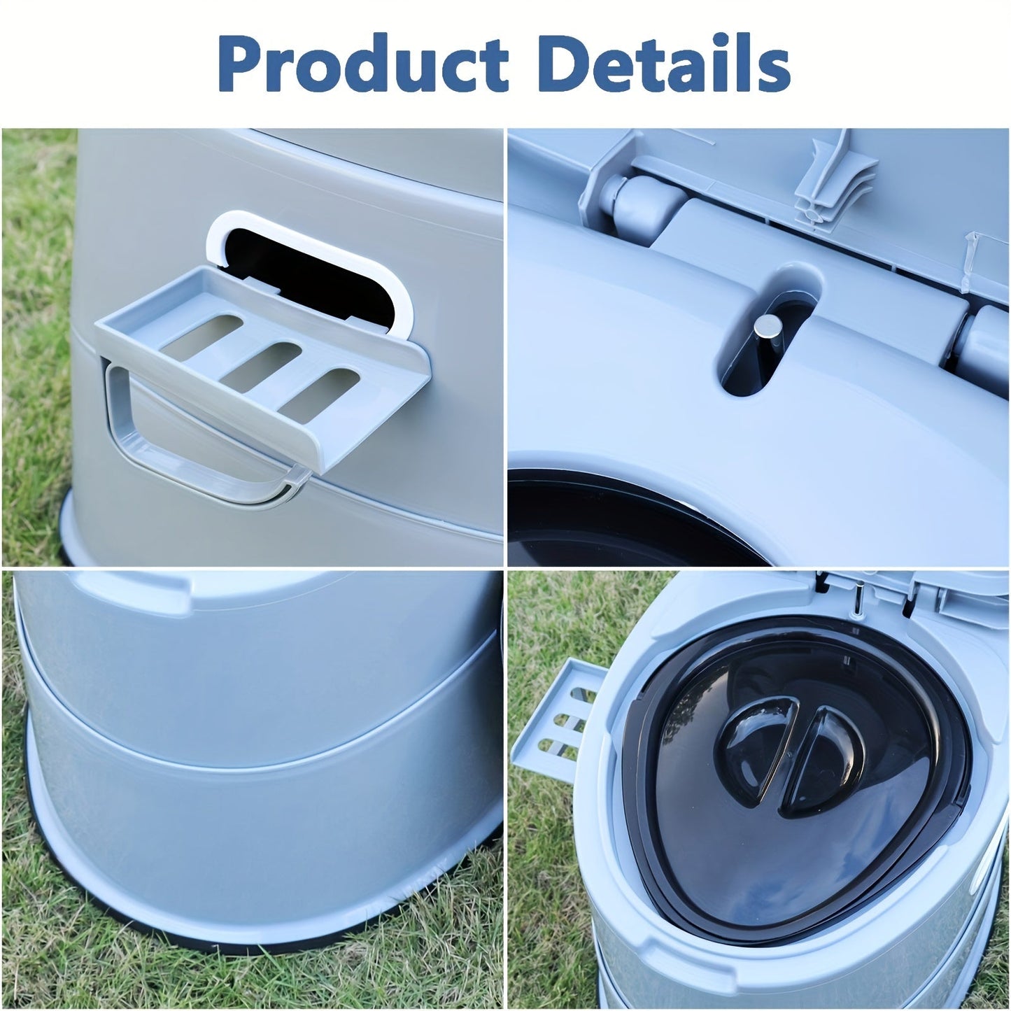 Portable Camping Toilet Lightweight PVC Travel Outdoor Toilet Seat