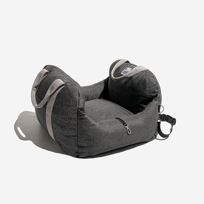 Portable Dog Car Travel Bed with Safety Cushion