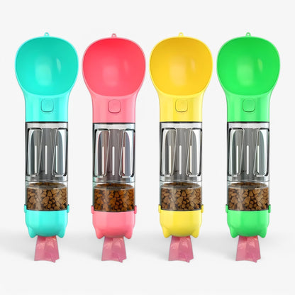 Portable Dog Water Bottle Food Container Travel Dispenser