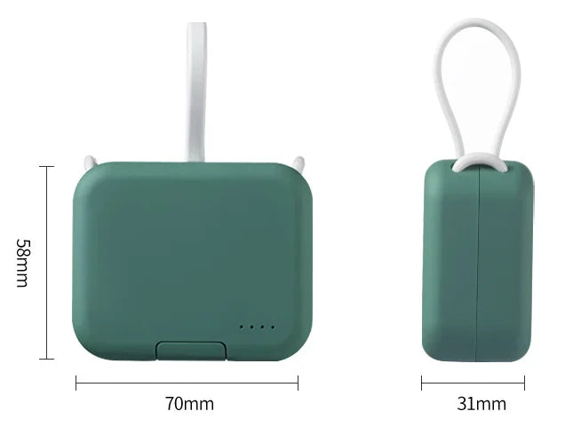 Portable Fast Charging Power Bank Compact 5000mAh Pocket Battery Pack