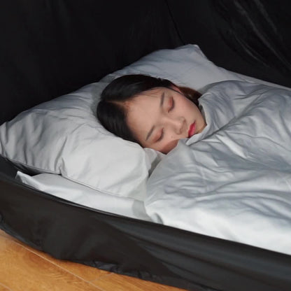 Portable Foldable Tent Bed with Mosquito Net Indoor Outdoor Sleeping Shelter Lightweight Camping Bed