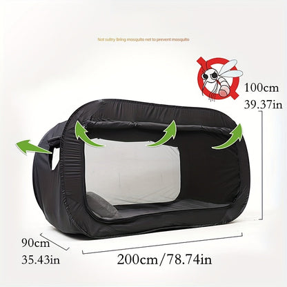 Portable Foldable Tent Bed with Mosquito Net Indoor Outdoor Sleeping Shelter Lightweight Camping Bed
