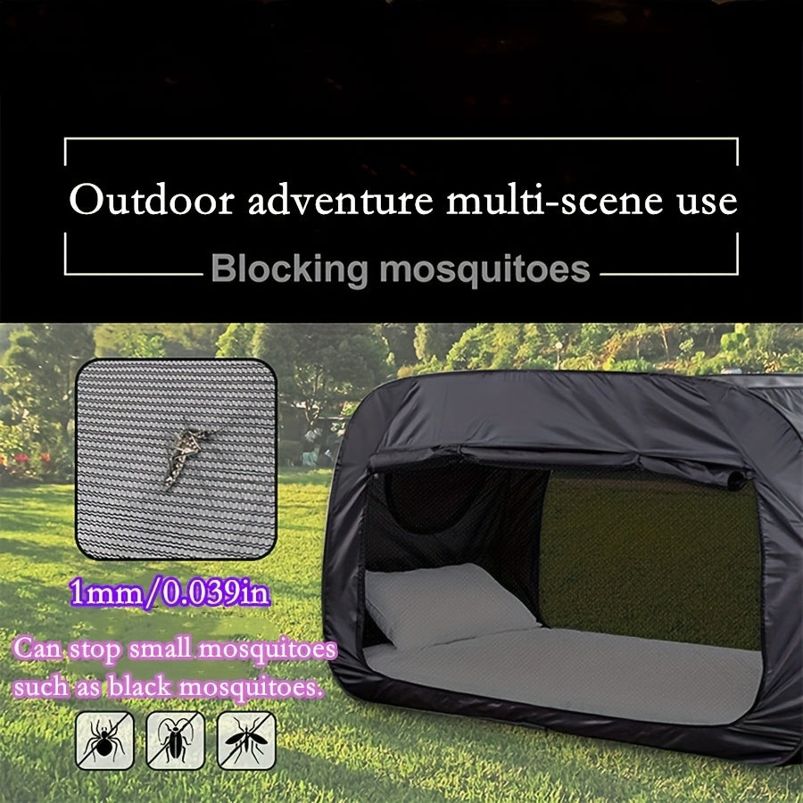 Portable Foldable Tent Bed with Mosquito Net Indoor Outdoor Sleeping Shelter Lightweight Camping Bed