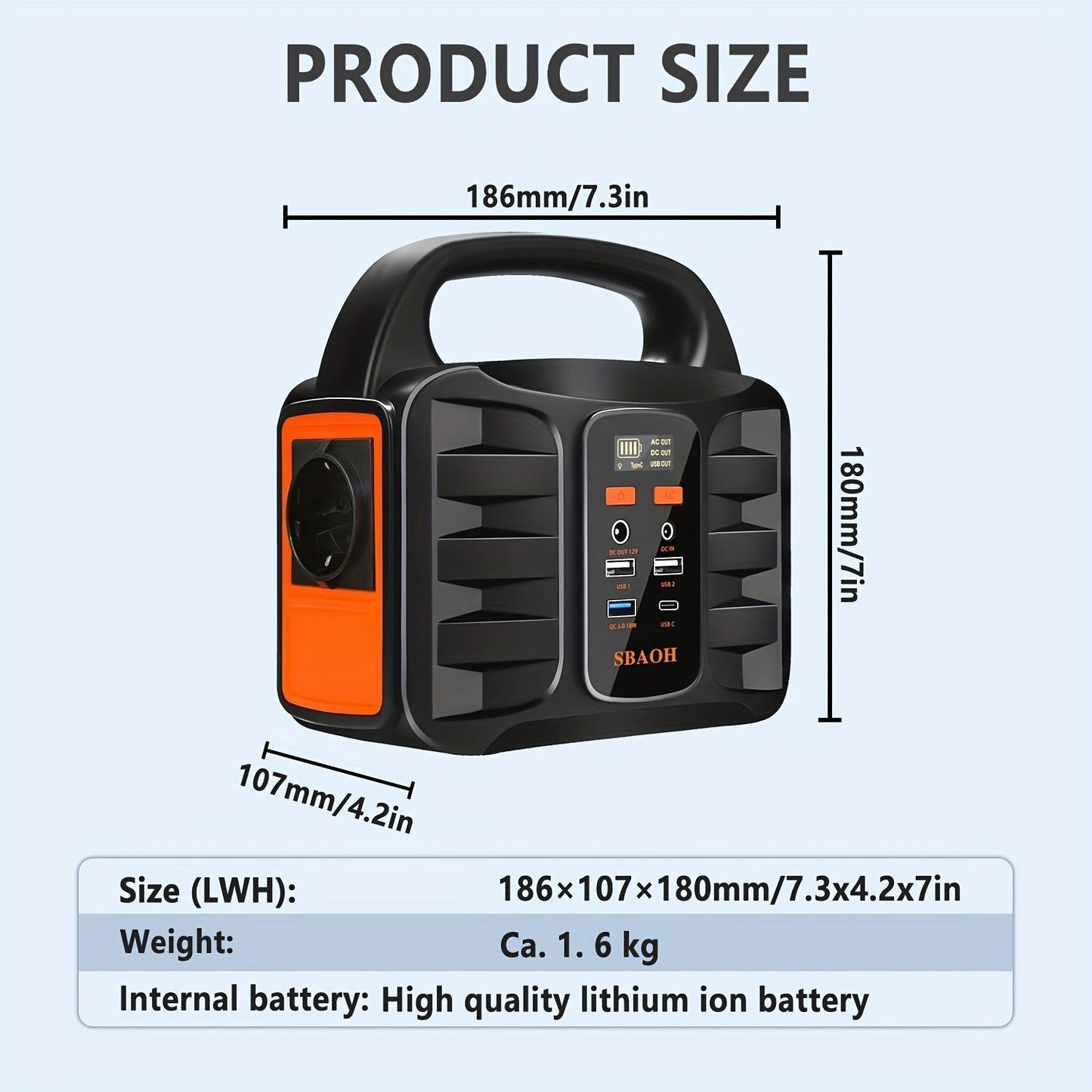 Portable Power Station Lithium Battery Solar Generator