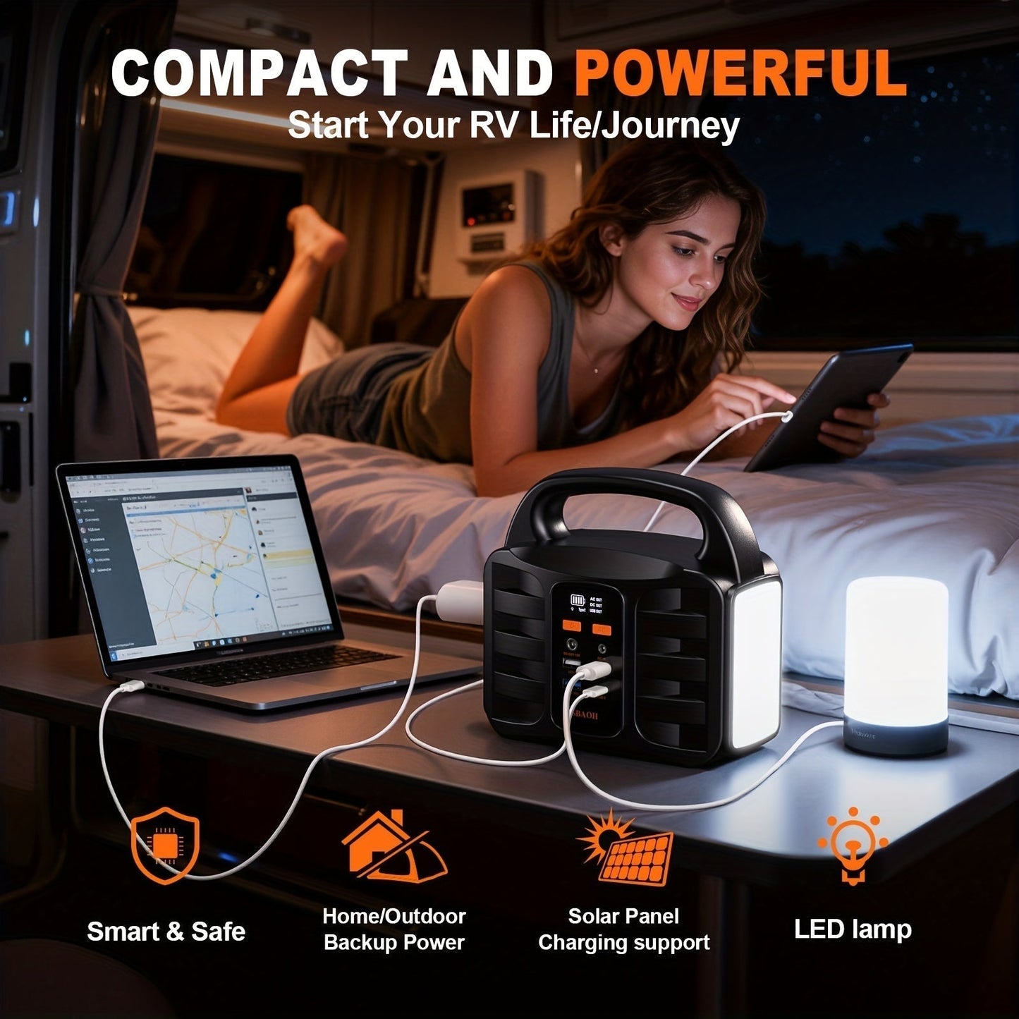 Portable Power Station Lithium Battery Solar Generator
