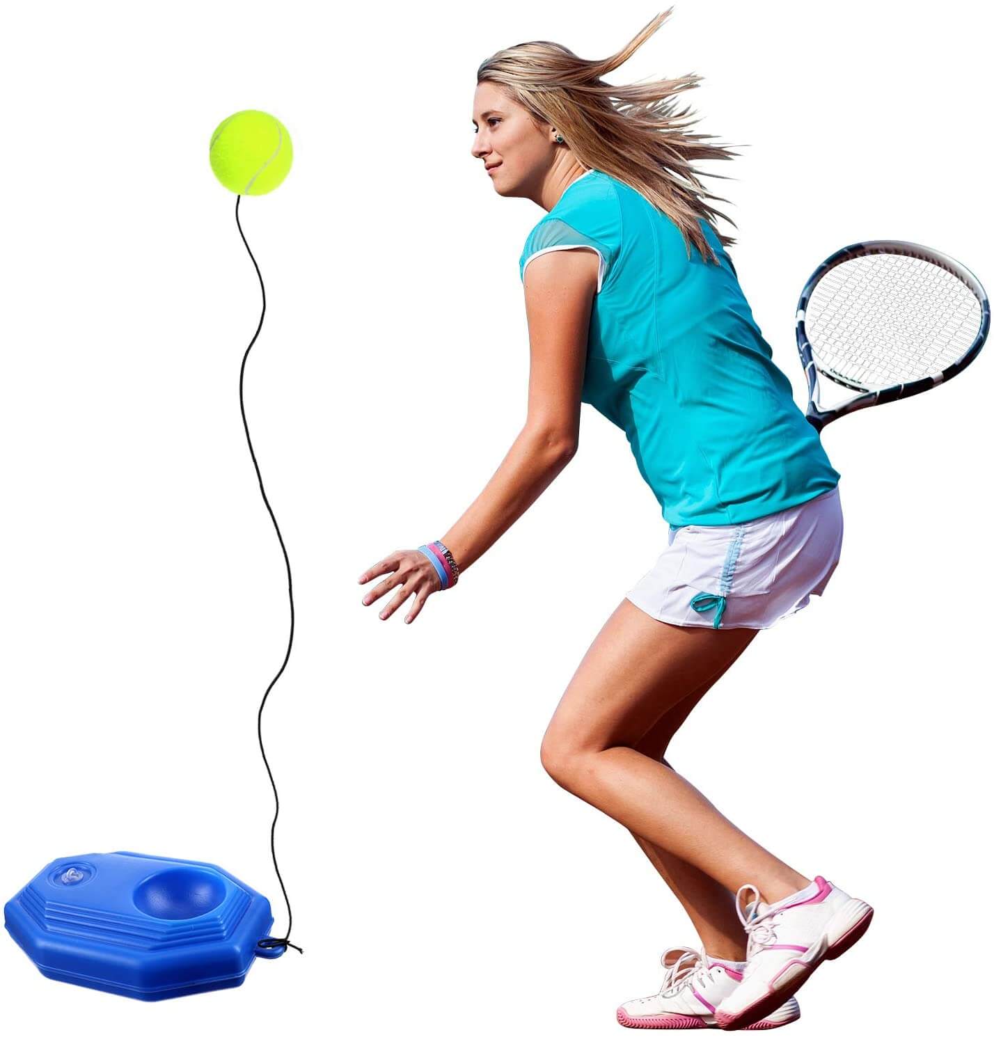 Portable Tennis Rebound Trainer Ball Solo Practice Set