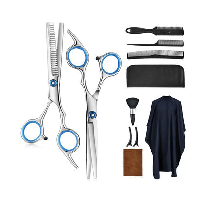 Professional Hair Cutting Kit Stainless Steel Salon Grooming Set