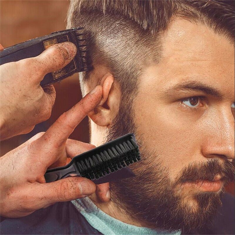 Professional Hair and Beard Brush for Men – Anti-Static Grooming Tool