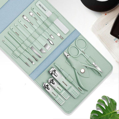 Professional Manicure and Pedicure Nail Care Kit Set
