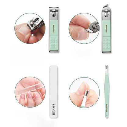 Professional Manicure and Pedicure Nail Care Kit Set