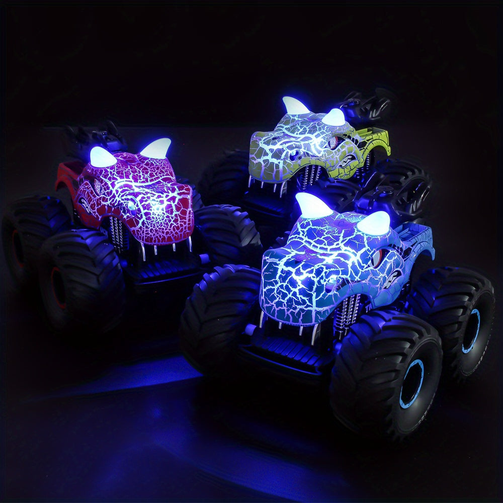 RC Monster Truck Stunt Car LED Light Smoke Effect Off Road Toy