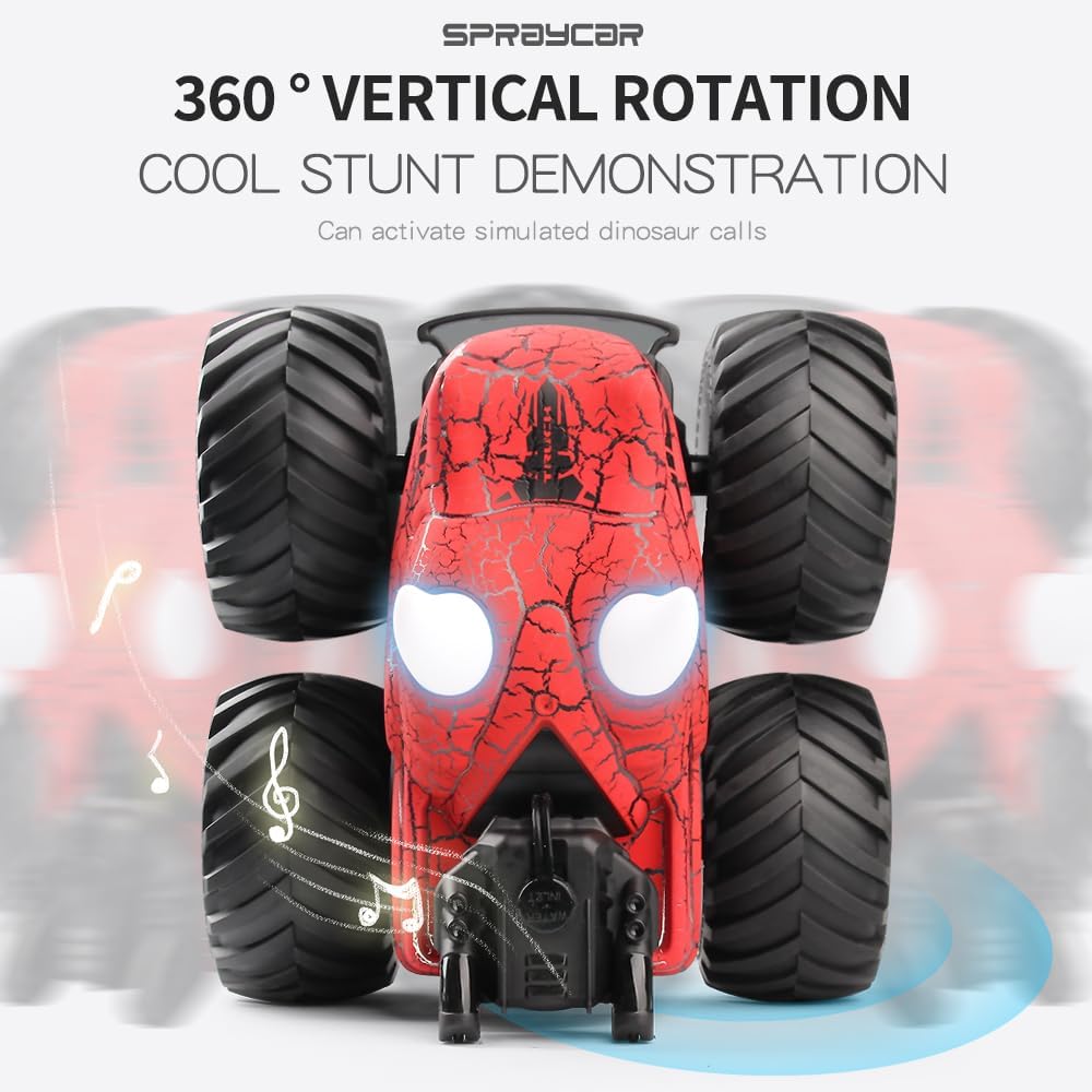RC Monster Truck Stunt Car LED Light Smoke Effect Off Road Toy