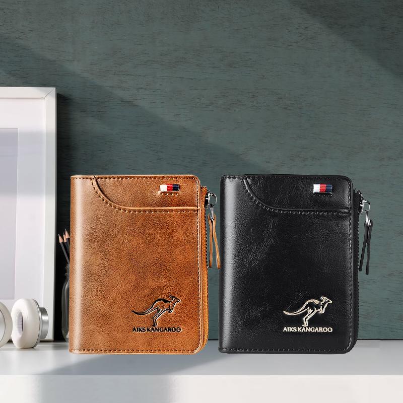 RFID Security Wallet – Waterproof Compact Leather Wallet