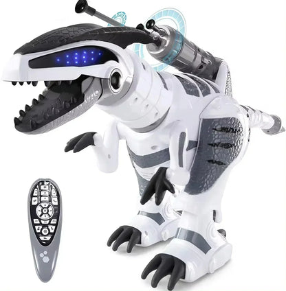 Remote Control Dinosaur Robot Toy Interactive RC Dino Lights Sound Kids Toy