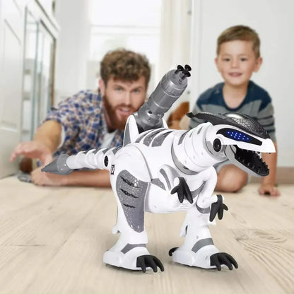 Remote Control Dinosaur Robot Toy Interactive RC Dino Lights Sound Kids Toy