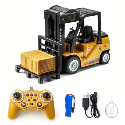 Remote Control Forklift Toy 1 24 Scale Truck With Trailer Lights