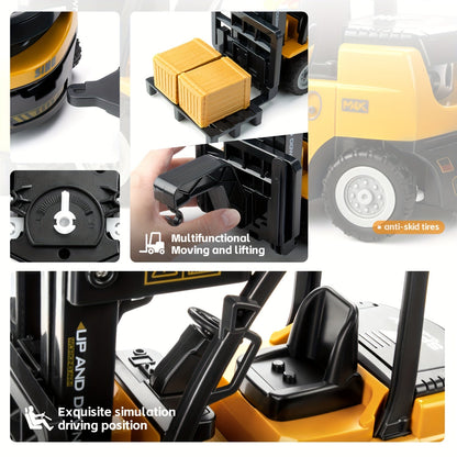Remote Control Forklift Toy 1 24 Scale Truck With Trailer Lights