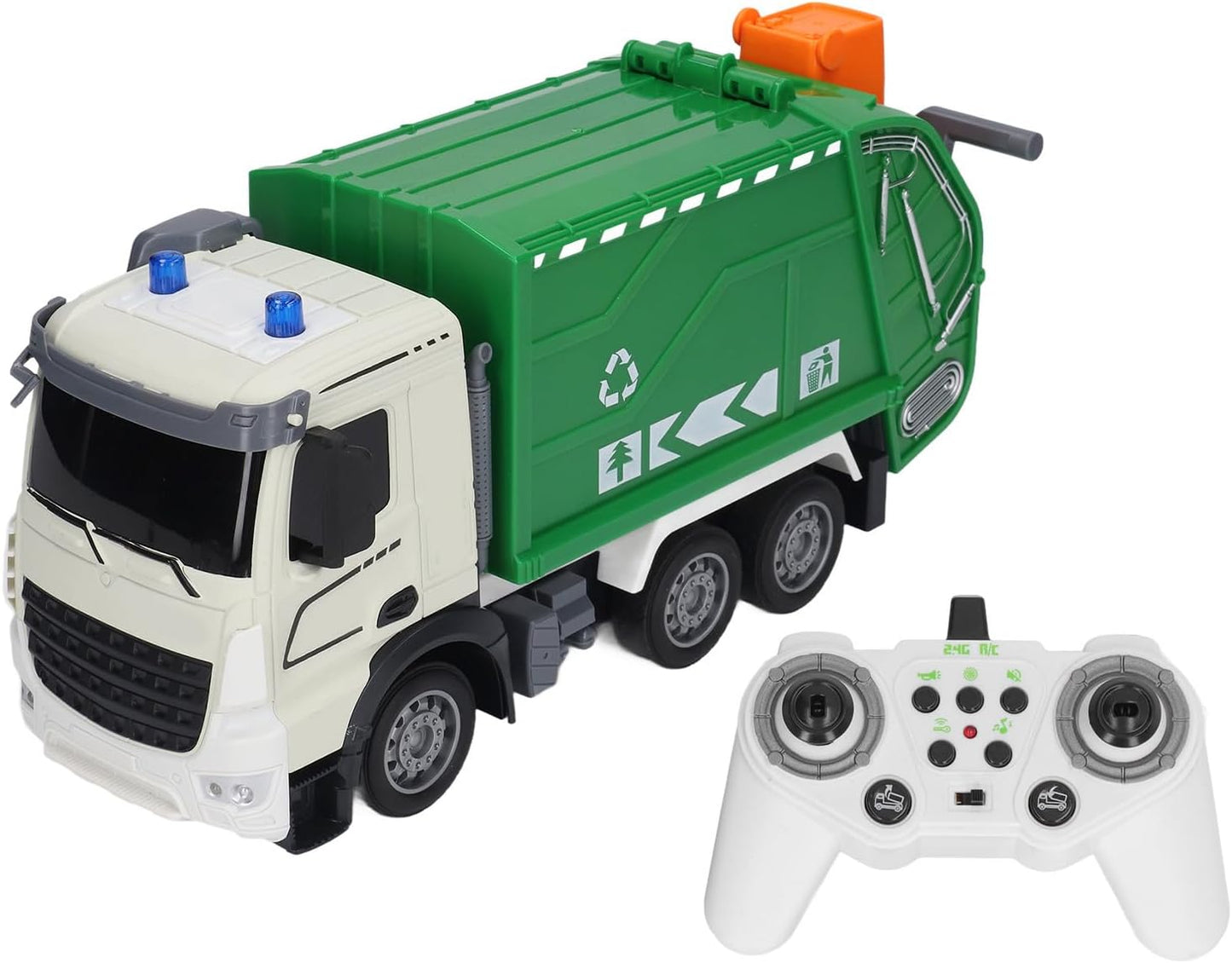 Remote Control Garbage Truck Toy Lights Sound Moving Loader Vehicle