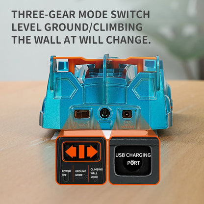 Remote Control Wall Climbing Car Laser Guided RC Car Kids Toy Ceiling Wall Driving Vehicle