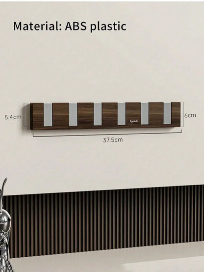 Retractable Wall Coat Rack Space Saving Hook Organizer