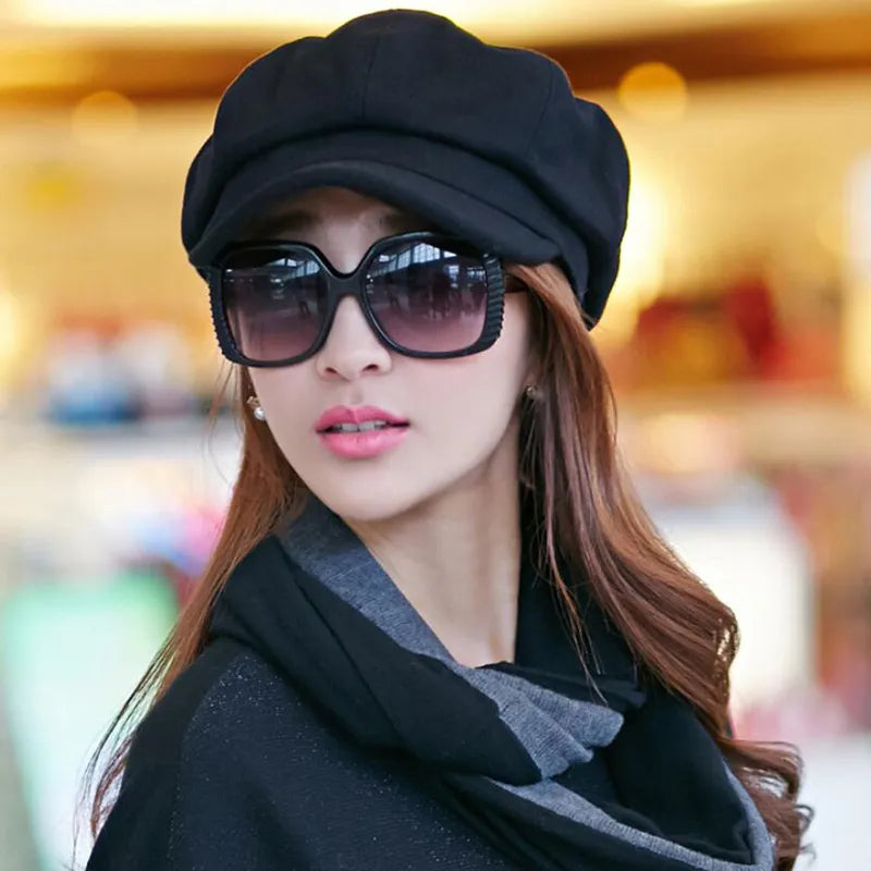 Retro Cotton Balloon Beanie Warm Winter Hat for Women and Men