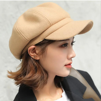 Retro Cotton Balloon Beanie Warm Winter Hat for Women and Men