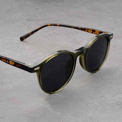 Retro Round Sunglasses Tortoiseshell Lightweight Fashion Eyewear