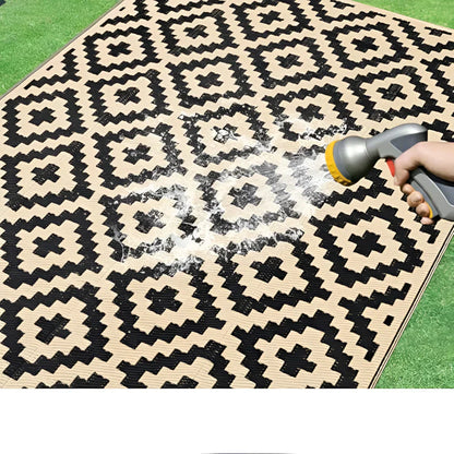 Reversible Outdoor Rug UV Resistant Patio Balcony Camping Mat