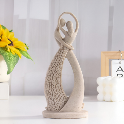 Romantic Couple Sculpture Resin Home Decor Figurine