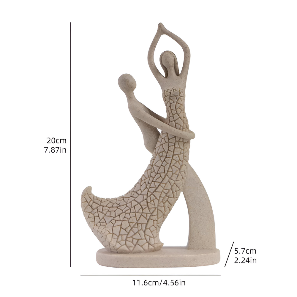 Romantic Couple Sculpture Resin Home Decor Figurine